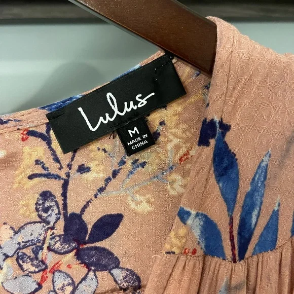 Lulus pink floral dress - Picture 3 of 3